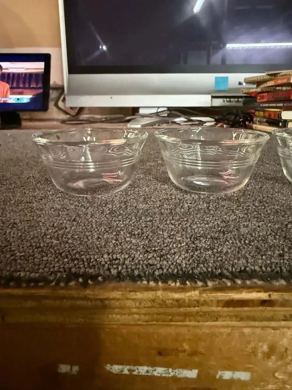 Pyrex Custard Cup Set of 4 Clear Glass 6 oz